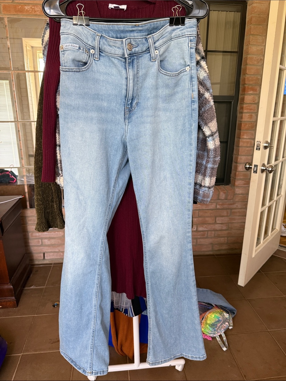 Calvin Klein Light Blue Flare Jeans - Women's